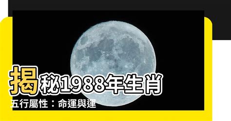 1988 龍|【1988年五行】1988年五行屬什麼？龍年出生五行缺什麼？